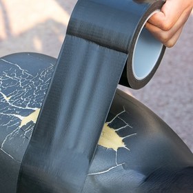 Resim 1Pc Deri Onarım Bandı: Koltuk ve Koltuk Restorasyonu için Kendiliğinden Yapışkan Yama, Sızdırmazlık ve Aşınma için Dayanıklı Kumaş Tamir Edici, Elektrik Gerektirmez, Pilsiz 