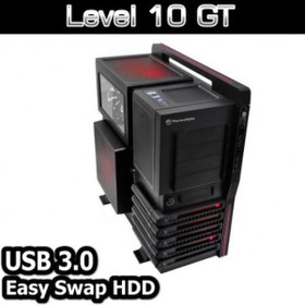 Resim POWERSIZ LEVEL 10 GT HOT SWAP GAMING FULL TOWER KASA SİYAH VN10001W2N Thermaltake