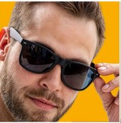 Resim Willowhaven Retro Kare Gözlük Unisex Siyah Çerçeve Gri Lens Minimalist Tasarım Günlük Aksesuar Altın 