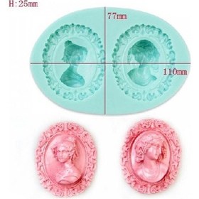 Resim Silikon Kalıp Ikili Cameo 