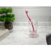Resim Kristal Kırmızı Diş Fırçalık 