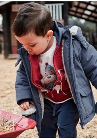 Resim Mayoral Erkek Bebek Parka Mont Lacivert Lacivert 