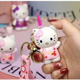 Resim Genel Markalar Hello Kitty Minik Rüzgar Geçirmez Plastik Gövdeli Anahtarlıklı Pembe Alevli 