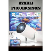 Resim 130 Inç Geniş Ekran ve 4K Destekli Full Hd Projeksiyon Cihazı 