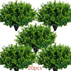 Resim 20 Demet Yapay Okaliptüs Gerçekçi Bitkiler, Dış Mekan Festivali Dekorasyonu, Ev, Otel, Ofis, Düğün Partisi, Aile Bahçesi, Veranda, Ülke Dekoru, Avlu, Pencere Çerçevesi Dekorasyonu, Fotoğrafçılık, Doğum Günü Hediyesi için Uygun, Paskalya, Sevgililer Günü, Anneler Günü, Aziz Patrik Günü ve diğer fırsatlar için mükemmel - tüm mevsimler için uygun, bahar ve yaz dekorasyonu, iç/dış mekan kullanımı - saksılar dahil değildir 