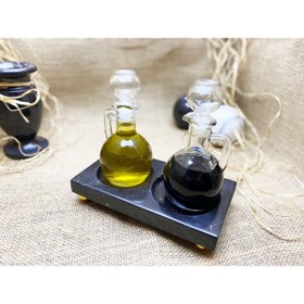 Resim Genel Markalar Doğal Siyah Mermer Yağdanlık Standı Mrm0021 