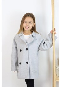 Resim Miababy Reglan Kol Unisex Kaşe Kaban Taba 