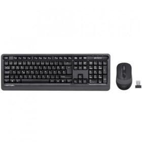 Resim A4 Tech Fg1010 F Grı/Siyah Mm Kablosuz Klv + Mouse Set 