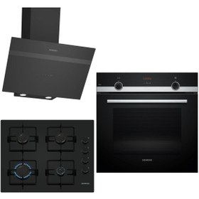 Resim Siemens Ankastre Siyah Ankastre Set 173 (HB534FER3T-EO6C6PP30O-LC64KPJ60T) 