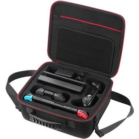 Resim Hangfox Nintendo Switch 2021 Modeli İçin Siyah Eva Taşıma Çantası - 21 Oyun Kartı Ve Aksesuarları Saklar, Güvenli Taşıma Kolaylığı 