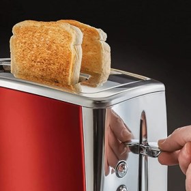 Resim Russell Hobbs Luna Solar Kırmızı (Red) Ekmek Kızartma Makinesi 