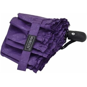 Resim Marlux 1212 Desenli Tam Otomatik Erkek Şemsiye Mor Siyah - Siyah 