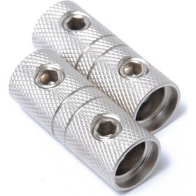 Resim Sones 2 Pcs Tel Bağlayıcı Terminali Alın Konektörü 4ga Awg Ölçer Marangoz Varil Seti Vidası 