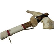 Resim El Yapımı Kızılderili Doğal Kemik Balta 45cm Model 5 