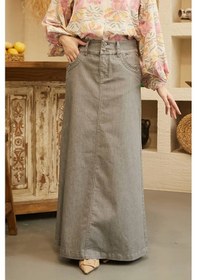 Resim Neways 2269-Denim Etek Gri 
