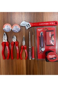Resim İzeltaş Milwaukee 11 Parça Çok Amaçlı Profesyonel Usta Seti 