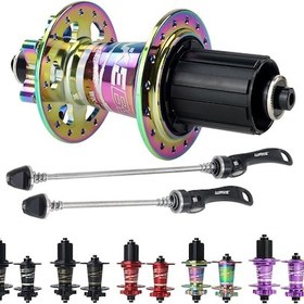 Resim Wake Rainbow Yüksek Sesli Ön Arka Göbek Seti 32 Delik Oilslick Qr 12157 Siyah 