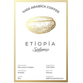 Resim Tawny Coffee Etiopia Sidamo Filtre Kahve French Press İçin Öğütülmüş 250 G 