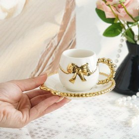 Resim 1 set, 6 set Seramik Kahve Fincanı ve Tabak Seti Ev Mutfak, Yemek Odası, Oturma Odası Hediye İçme Suyu Fincanı, Soğuk İçecek Fincanı, Yalıtımlı Fincan, Çay, Kahve, Süt, Meyve Suyu için Uygun Kahve Fincanı ve Tabak, Düğün Ziyafeti, Hediye, Doğum Günü 