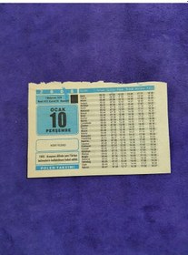 Resim 10 Ocak 2008 Takvim Yaprağı - Nostaljik Koleksiyonluk Takvim Yaprağı A 