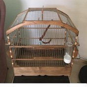 Resim Naturbird Kavisli Çatı Ahşap Kuş Kafesi 