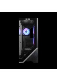 Resim Vento Vg4202fla Atx Tower, 750w 80+ Siyah, Temperli Cam, Rgb, Mesh, Atx Gamıng Kasa 
