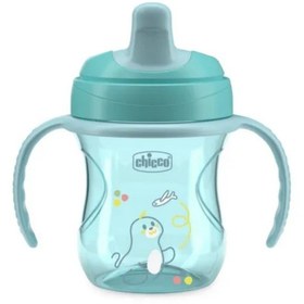Resim Chicco Yarı Yumuşak Uçlu Alıştırma Bardağı 6+ Ay Erkek Yeni Yeşil 
