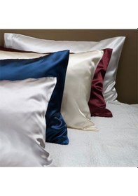 Resim Antibakteriyel Terletmeyen İpek Saten Yastık Kılıfı 2'li 50x70 Gümüş Diğer 