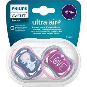 Resim Philips Avent SCF349/22 Ultra Air 18+ Ay 2'li Kız Emzik 