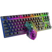 Resim Tongxida T87 Kablosuz Gaming Q Klavye + Mouse Seti - Farklı Renk Seçenekleri Diğer 
