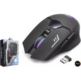 Resim Hadron G400 Bluetooth Oyuncu Mouse Type-C Port Şarjlı + LED Ekran Rgb 1600DPI Sessiz Siyah 
