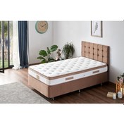 Resim Nironyatak Niron Latte 120X200 Cm Tek Kişilik Yatak Baza Başlık Seti - Sert 
