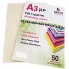Resim MAPİ A3 PP ŞEFFAF KAPAK (KUM DESEN) 450 MİCRON ŞEFFAF BUZLU 50 Lİ 