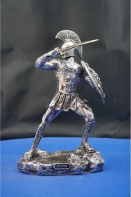 Resim Truva Prensi Hektor Heykel Biblo Güç Ve Cesareti Yansıtan Dekoratif Aksesuar 25 Cm 