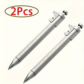 Resim 1 Adet/2 Adet Dijital Kumpas Kalemi Seti, Plastik Malzeme, 0.0-10.01 cm Metrik Ölçüm Aralığı, 0.1 mm Hassasiyetli, Kir Dirençli, Ofis Kullanımı ve Okuma İçin Uygun 