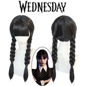 Resim Nessiworld Wednesday Siyah Örgülü Peruk 