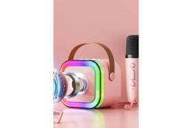 Resim Ciyu Ticaret Karaoke Seti Çift Mikrofonlu Bluetooth Hoparlör Eğlence Seti Çocuk Eğlence Etkinlik 