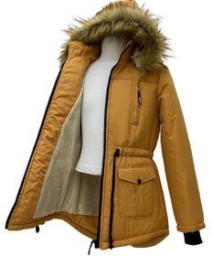 Resim Asortik Kids Unisex Çocuk Suni Kürklü Peluş Astarlı Çıkarılabilir Kapüşonlu Su Geçirmez Mont Kaban 