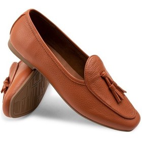 Resim Deery Hakiki Deri Turuncu Kadın Babet - 01909ztrcc01 Turuncu 