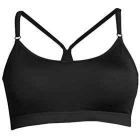 Resim Casall Siyah U Yaka Kadın Düz Sporcu Sütyeni 19986-901 Strappy Sports Bra 