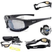 Resim Ankatek Daisy X7 Uv400 Polarize Değişebilir 4 Lensli Motorsiklet Gözlüğü N11.415 