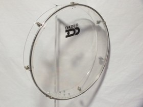 Resim Plexie Glass Clear Frame Drum Bendir Percussion with Light 