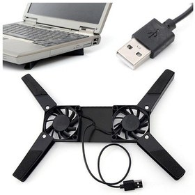 Resim 4275 Notebook Soğutucu Altlık Usb Laptop Altı Katlanabilir Çift Fanlı 