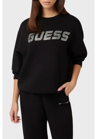 Resim Guess Bayan Sweat V4bq15 K7uw2 Jblk Siyah Siyah 