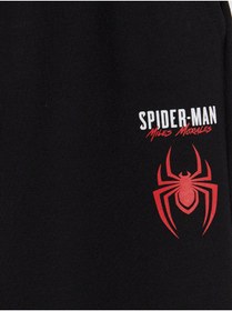 Resim LC Waikiki GÜLİS GİYİM'DEN Siyah Spider-Man Baskılı Erkek Çocuk Soft Touch Eşofman Altı 