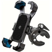 Resim Xuweiwei Shock Proof Four Claw Bisiklet Telefon Tutucu Black Motorcycle Scooter Navigasyon Tutucu Siyah 