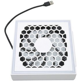 Resim Tenfowee Xbox Series S İçin Yan Takılı Soğutucu Fan, 7 Renkli Işıklı, 2 Usb Port Sy-xss-868 - 1600-2000 Rpm Hız Ayarı, Hafıza Fonksiyonu, Kolay Kullanım 