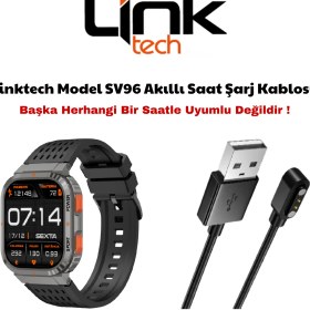 Resim LinkTech Model SV96 Akıllı Saat Şarj Kablosu Not - Başka Herhangi Bir Akıllı Saat Ile Uyumlu Değildir 