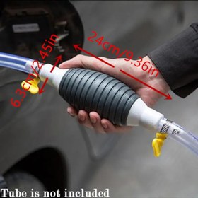 Resim 3 adet Manuel Yakıt Transfer El Pompası Kiti - Dayanıklı Plastik, Benzin, Dizel, Petrol ve Su için Çok Amaçlı, Basınç Göstergeli Taşınabilir Pompayla Kolay Akış Transferi 