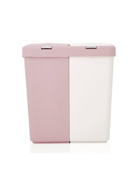 Resim Duo Laundry Çamaşır Sepeti - Pembe / Beyaz - 80 Lt Çok Renkli 